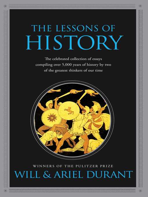 Title details for The Lessons of History by Will Durant - Wait list